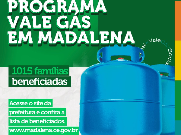 PROGRAMA VALE GÁS EM MADALENA